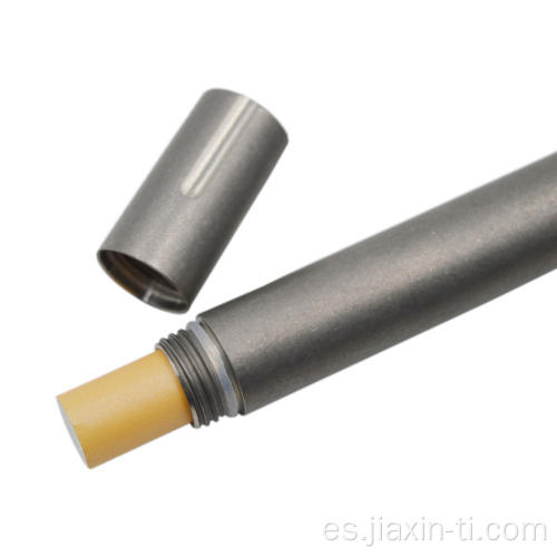 Cápsula de almacenamiento de píldor de cigarrillo de titanio